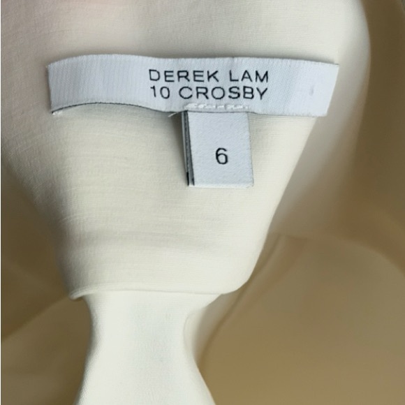 DEREK LAM Wrap Buckle Calf Leather Mini Skirt Size 6 - Picture 13 of 14